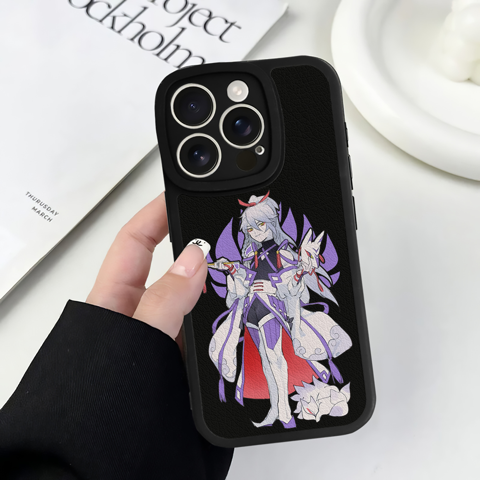 （画像用） 妖怪ウォッチ Yo-kai Watch 【iPhone 16シリーズ対応】シリコンスマホケース（レザー調） 材質：シリコン